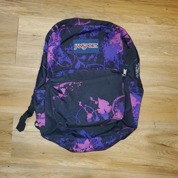 Jansport Other - Jansport Unisex Backpack Multicolor Zipper Embroidered Logo Pockets Tie dye
